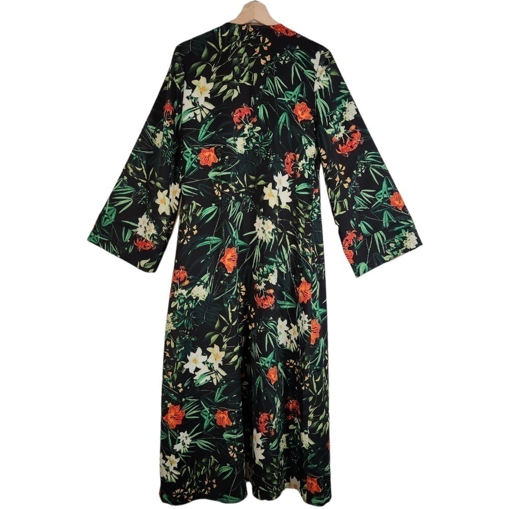 Jeannie Mai INC Printed Duster Cardigan Kimono Size Small - Picture 2 of 4